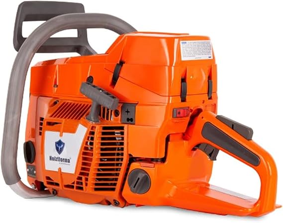 93.6cc Holzfforma G395 Gasoline Chain Saw Power Head Full Orange 56mm Bore Compatible With Husqvarna 394 395 394 395 Chainsaw
