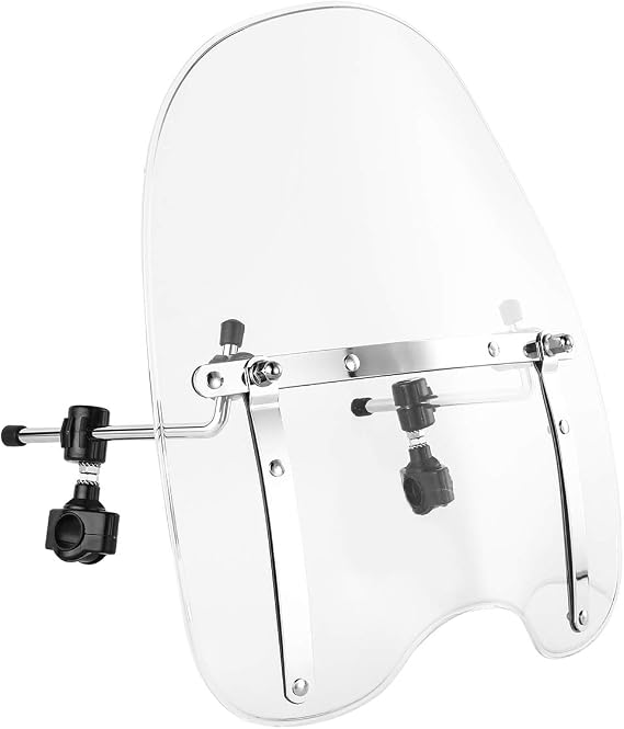 TCT-MOTORPARTS 7/8" Clear Front Windscreen Windshield Fit For Harley Softail Sportster XL883 1200 FLTR FLTX FLHT Dyna Street Bob Wide Glide Fat Bob Low Rider