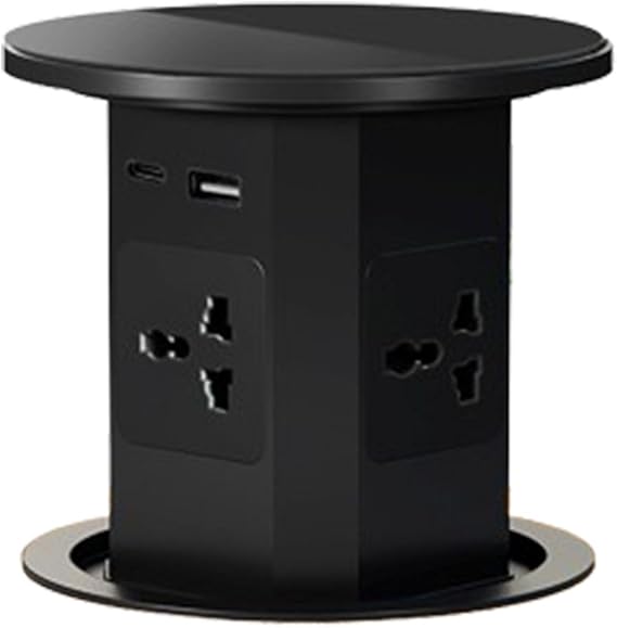 Universal Automatic Pop-Up Socket Hydraulic Lifting Socket IP55 Grade Desktop Socket B Port Type-C Hidden Installation,B