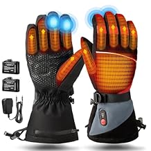 Rechargeable Heated Gloves for Men Women,7.4V Fast Heating Glove Liners, Hand Warmers Arthritis Heater Cold Winter Gloves, Snowmobile Camping Cycling Skiing Hiking Working