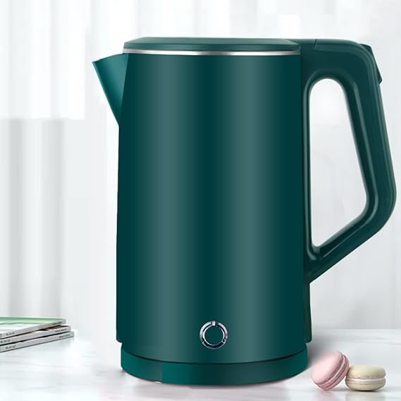 Electric Kettle, 1.5L Stainless Steel Kettle 2 Layer Electric Kettle, Variable Temperature Kettle for Coffee Tea Brewing, Stainless Steel Kettle with Boiling Drying Protection Gree Full Moon vision