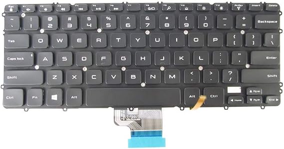 New Keyboard Compatible with Dell Precision M3800 XPS 15 9530 0WHYH8 WHYH8 0HYYWM PK130YI2A00 V143725AS1 with Backlit US Black