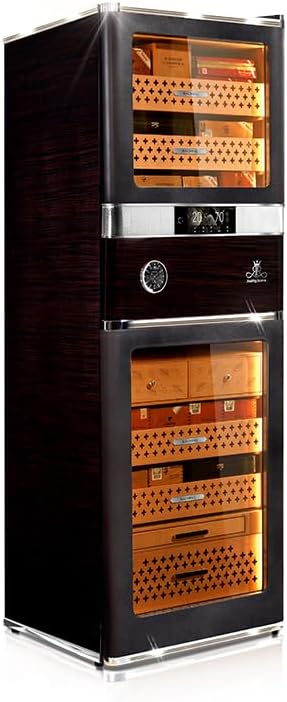 RR780 Electric Cigar Humidor Cabinet Lager Cigar Capacity (Black)