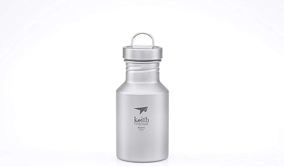 Keith Titanium Ti3030 Plastic-Free Sport Bottle -13.5 fl oz