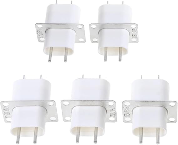 5Pcs Electronic Microwave Oven Magnetron 4 Filament Pin Sockets Converter Home
