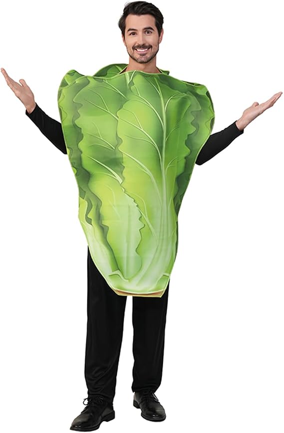 Lettuce Costume for Adult Couples Vegetable Food Costume