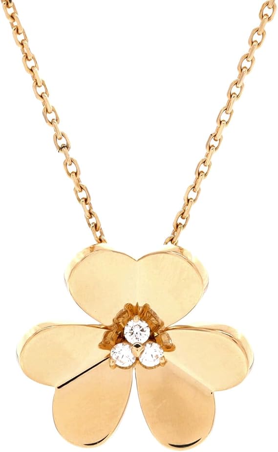 Pre-Loved Frivole Pendant Necklace 18K Yellow Gold with Diamonds Large, Yellow Gold