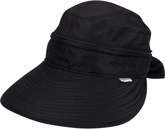 SwimZip Women's Convertible Sun Visor with Zip-Off Top - UPF 50+ Sun Protection