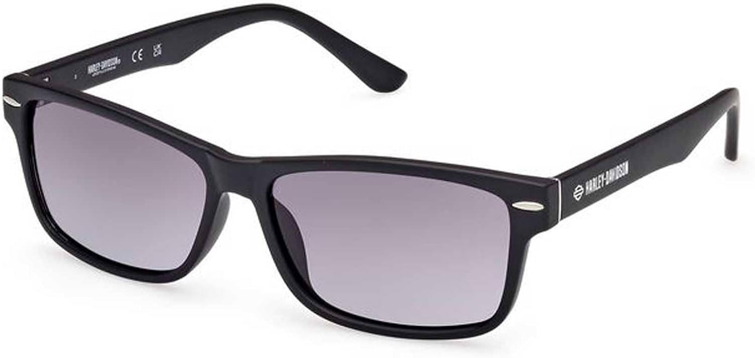 Harley-Davidson Men's Casual Rectangular Sunglasses, Brown, 58-14-150, Brown, 58-14-150, Brown, 58-14-150