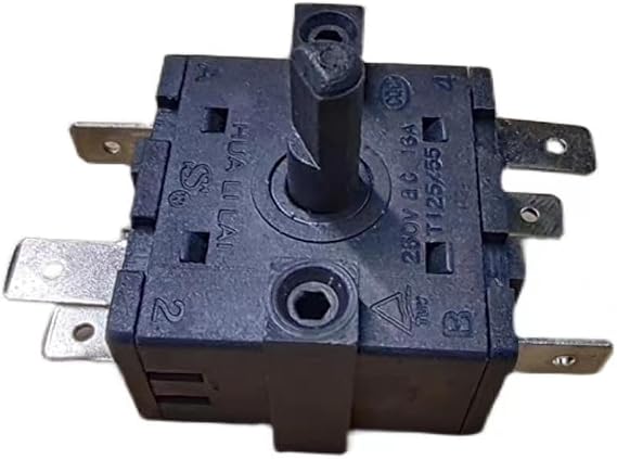 Oven Heater Rotary Switch For FZ31-9 16A T125/55 6-Pin 5-Positions