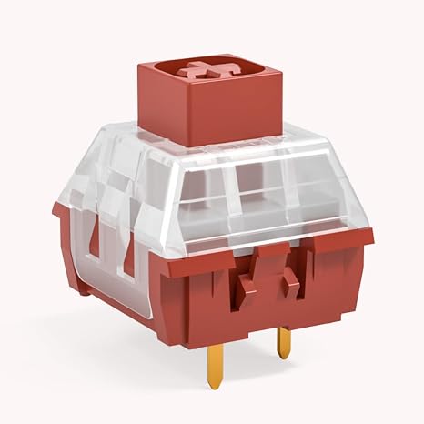 Kailh Linear Keyboard Switches,3 Pin 45gf Red Mechanical Switches Compatible for MX (35pcs)