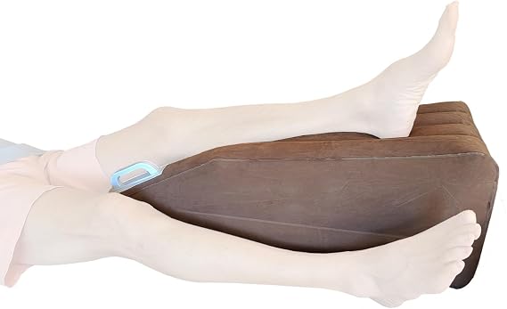 Skwoosh Inflatable Leg Elevation Pillow for Ankle, Knee and Leg Support Adjustable Cushion for Post-Surgery Recovery Companion