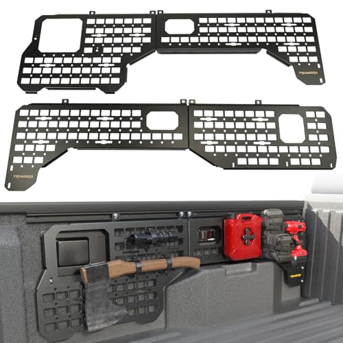 Side Bed MOLLE Panel Fit for 2024 2025 2026 Toyota Tacoma Double Cab 5-ft Bed, Exclusion Truck Storage Organizer System, NOT Fit for SRSR6TRD PreRunner Trims