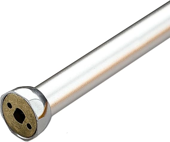 Closet Rod 13 15 17 19 15 29 33 37 41 45 49 53 57 61 69 71 75 81 91 Inch Long, Round Wardrobe Pole for Hanging Heavy Duty Clothes, Load 220lbs, Sockets Included