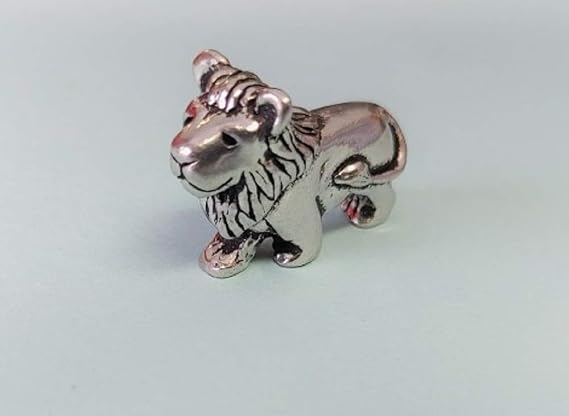 Basic Spirit Lion Miniature Figurine - Metal/Bronze, Brown