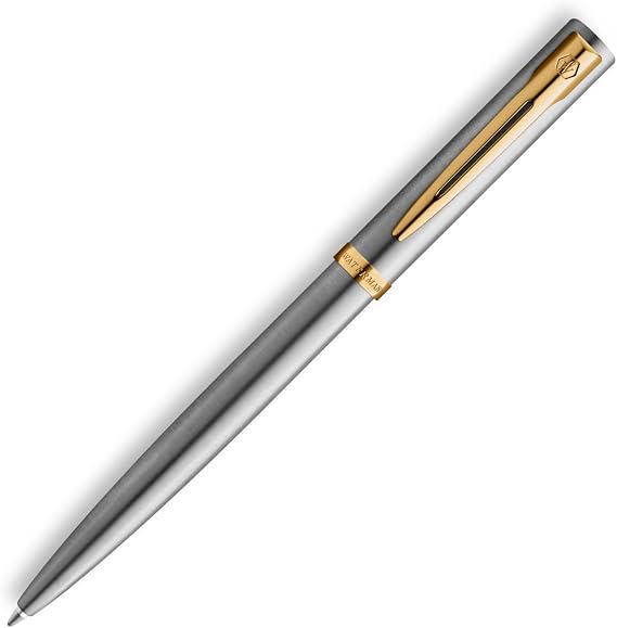 WATERMAN 2225518 Impression Stainless Steel GT Fine Point Oil Based Ballpoint Pen Gift Present Luxury