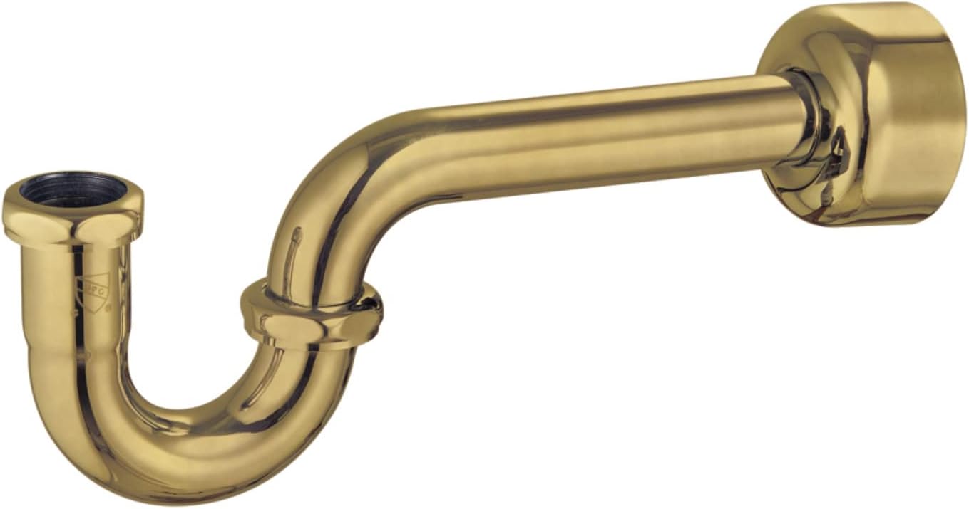 Kingston Brass CC8147 Circlet 1-14-inch P-Trap, 18 Gauge, Brushed Brass