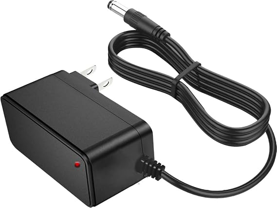 24V 0.5A DC Power Supply Adapter 100-240V AC to DC 24Volt 500mA Power Cord Transformer Converter with 5.5x2.5mm 2.1mm Plug Made for LED Strip Lights Essential Oil Diffuser