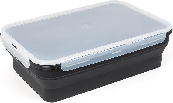 XL Collapsible Marinating Container,Large-Capacity Grill Accessory Perfect For Bbqs And Parties,Marinade And Brining Prep, Collapsible Silicone Food Storage Containers Set With Lid(10L/2.64Gallon)