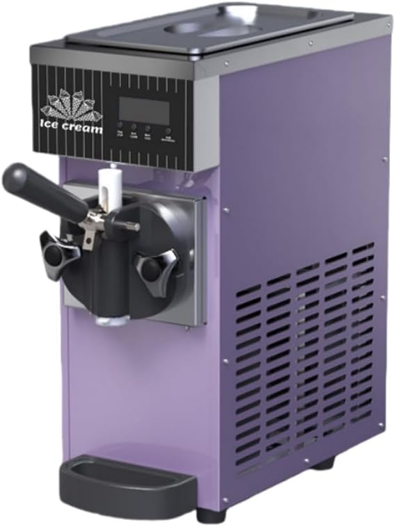 Commercial Ice Cream Machine, Ice Cream Maker, Vertical, Desktop, Large Capacity, Low Noise, Compact, Energy Saving Design, Perfect for Snack Stands, Stores, Restaurants, Dessert Shops, Coffee
