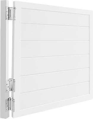 Swinging Door, Swing Door Cafe Doors with 3 Spring Hinges, Single Swing Door for Indoor Kitchen Entrance Partition Bar Pub, 35.4x35.4inch  White