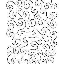 Quilting Creations Waves Background Quilt Stencil