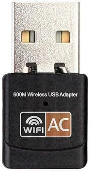 USB WiFi Adapter, AC600 Mbps Dual Band 2.4/5Ghz Wireless USB Mini WiFi New Network Adapter 802.11 Mini Wireless for Laptop/Desktop/PC, Support Desktop Laptop MAC Book Windows Notebook