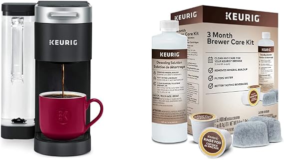 Keurig K-Supreme Single Serve K-Cup Pod Coffee Maker (Black) 3-Month Brewer Maintenance Kit