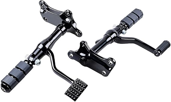 Astra Depot Black Forward Controls Foot Pegs Footrest Compatible For Harley Davidson Sportster 883 1200 XLH XL '91-03