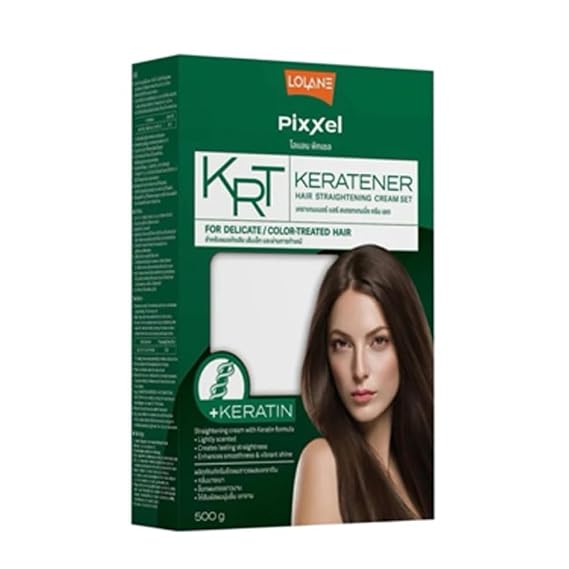 Lolane Pixxel Keratener Hair Straightening Cream Set 500g 2-pc Set, White