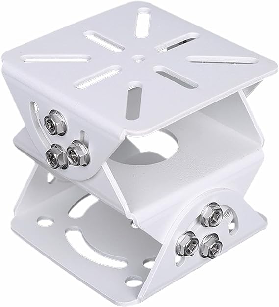 WiTi Universal Joint Mount for Security Camera, 3-Axis Bracket Adjustable Solid Metal Base,Connector Suitable for CCTV Cameras Installation Indoor and Outdoor