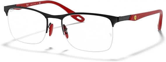 Ray-Ban RX8416m Scuderia Ferrari Collection Square Prescription Eyeglass Frames