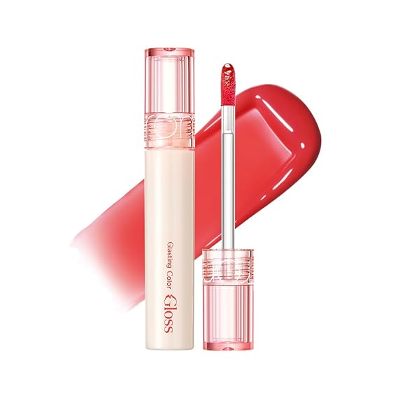 rom&nd Glasting Color Gloss | Plumping Lip Oil | Spring Fever | 0.17oz
