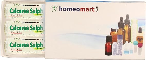 Calcarea Sulphurica Homeopathy Pellets (Pills) in 200C Potency, Pack of 3