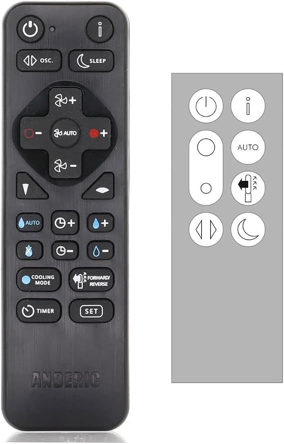 Universal Remote for Dyson Pure Cool DP04 Purifying Fan