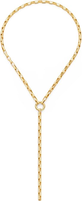 Chunky Gold Necklaces for Women - Gold Lariat Long Necklaces, Chunky Statement Jewelry | Trendy Long Body Jewelry Gifts