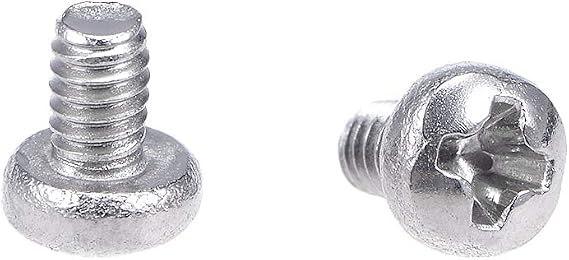 uxcell M2x3mm Machine Screws Pan Phillips Cross Head Screw 304 Stainless Steel Fasteners Bolts 60Pcs