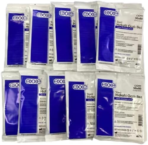Exxe Sterile Hydrophilic Gauze (30x80 Cm 2 Pieces) 10 Pieces