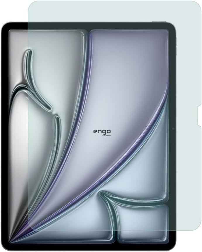 Engo Apple iPad Air 13 inç Ekran Koruyucu 9H Parlak Nano Şeffaf M2 M3 M4 ile Uyumlu