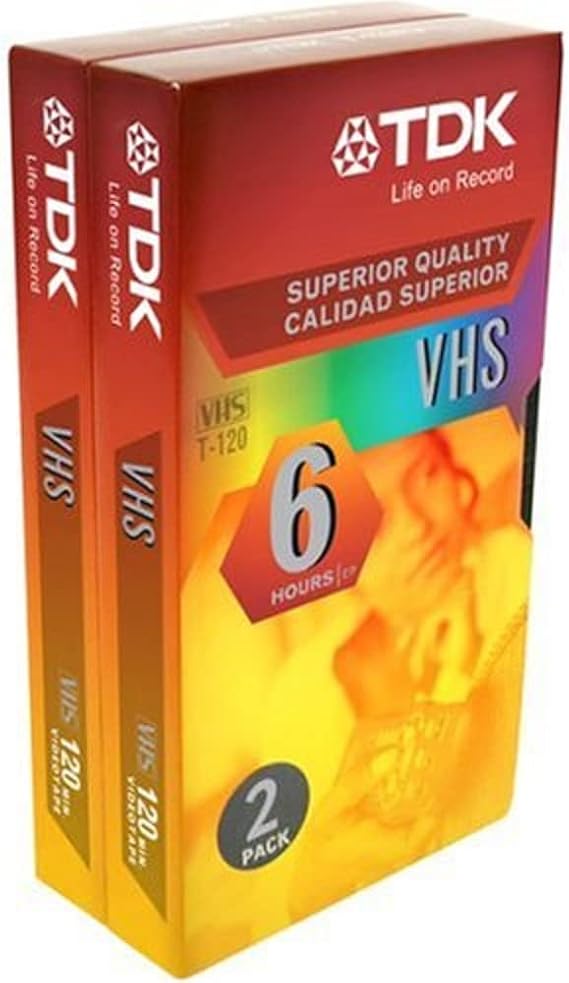 TDK 2-Pack VHS Tapes (ST120XPS2)