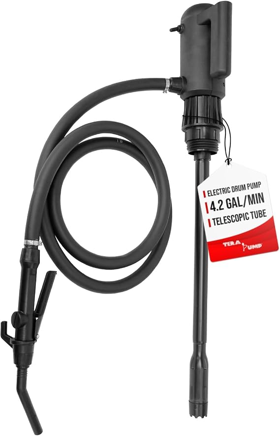 TERA PUMP Electric Barrel Drum Pump (Chemical Resistant)