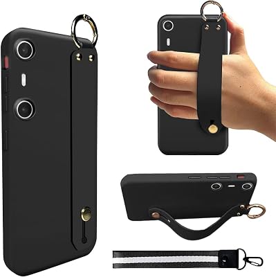 Case for Xreal Beam Pro Phone Case, Wrist Strap Hand Holder Bracelet Silicone Protective Cover Case for Xreal Beam Pro - Black
