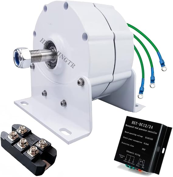 12000W 110V/ 220V Portable Permanent Magnet Electric Motor, Maglev Generator DIY AC Alternator Permanent Magnet Motor (with Base)