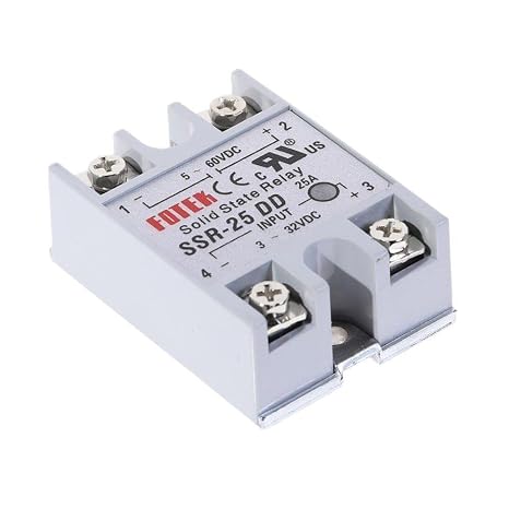 DC-DC Single Phase Solid State Relay SSR-25DD DC DC SSR Module 25A DD Input Voltage 3-32V DC to 5-60V DC Output Load SSR 25DD