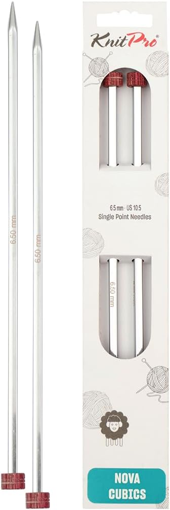 KnitPro Nova Cubics Single Pointed Needle 14" (35cm) | US Size 10.5 (6.5mm)