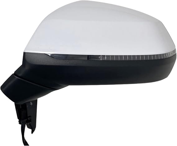 Spieg Driver Side Mirror for 2018-2024 Audi Q5 SQ5 Power Adjustment Heated Power Folding Memory Turn Signal Light White 14 Pins Left