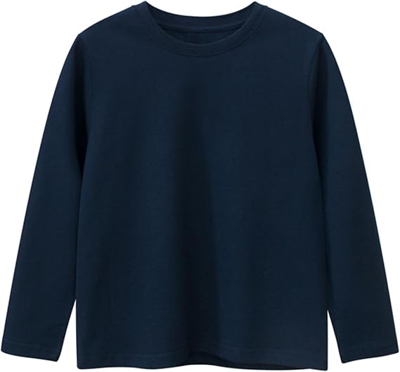 Toddler Boy Girl Long Sleeve Shirts Kids Crewneck Fall TShirt for 1-8 Years