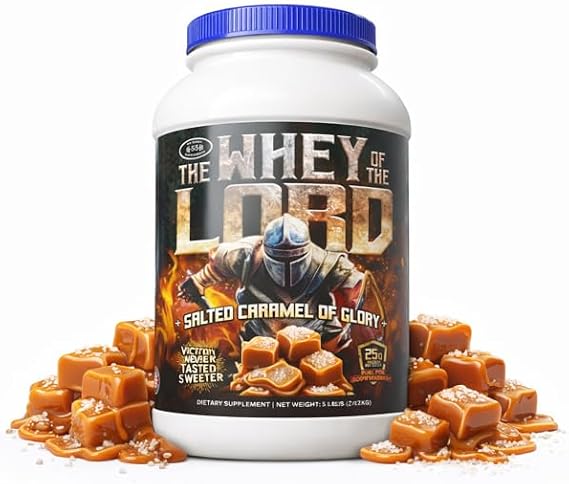 Glory Whey Protein Isolate Premium Muscle Growth & Recovery Shake Rich Flavor, Smooth Mix, Amino Acid Support, for Daily Use (Salted Caramel)