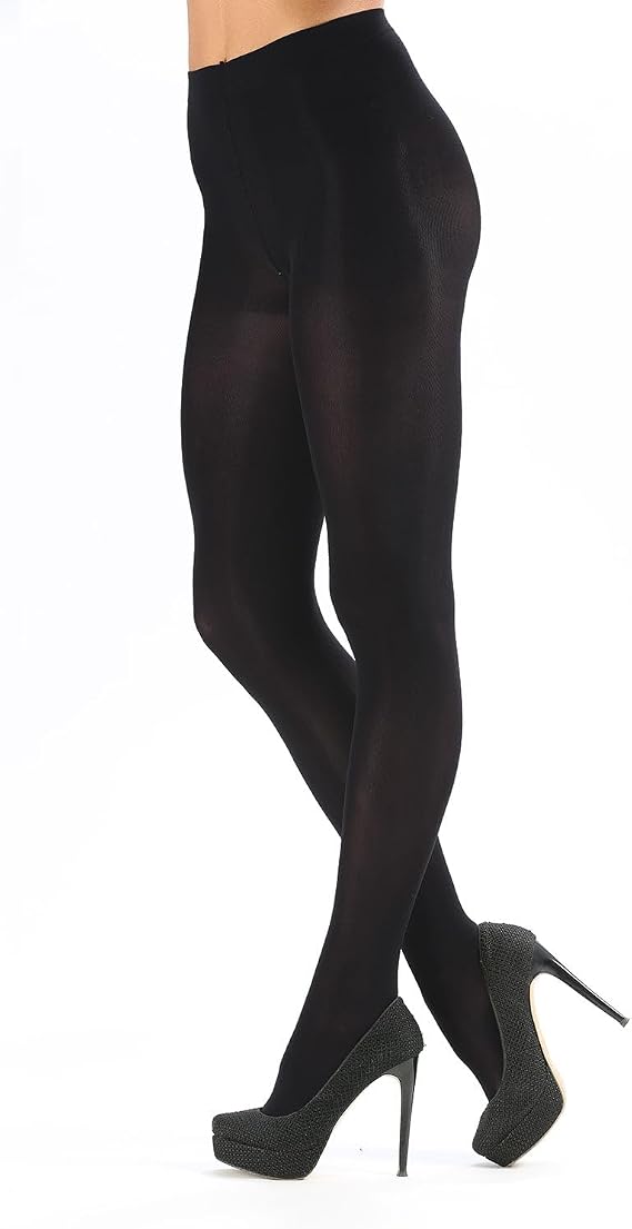 Levante Women's Super Matte Breathable Opaque Tights with Control Top