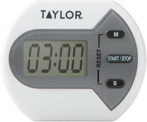 Taylor Digital Timer Counts Up and Down for School, Learning, Projects, and Kitchen Tasks